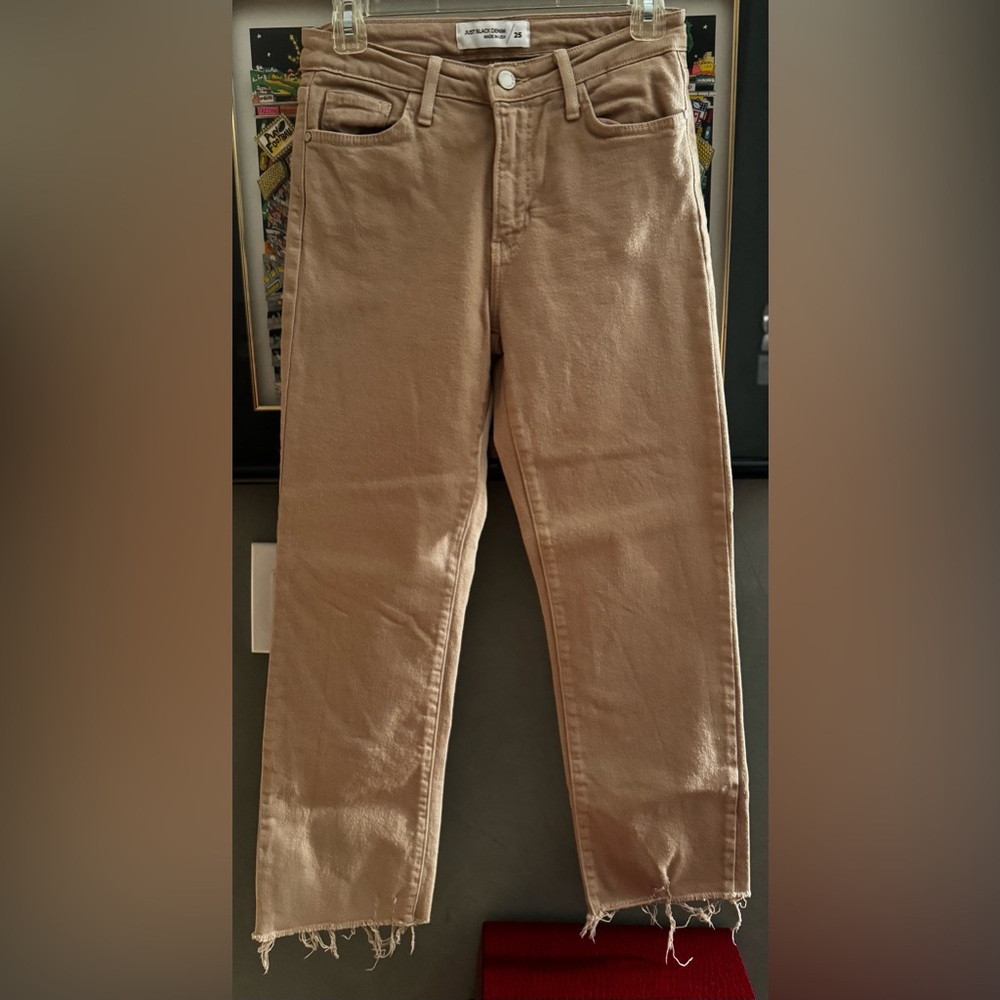 Just Black Jeans Women's tan Size 25 Stretch Denim  Mid Rise - Picture 16 of 16